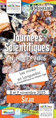 Journes scientifiques en Minervois 8 et 9 Novembre 2025